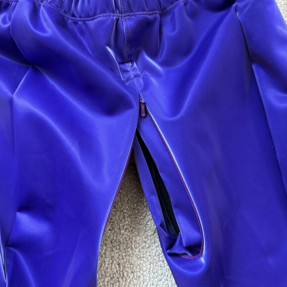 HIRO GATO Sharkskin PU Spandex M MEDIUM Leggings Purple BRAND NEW LIMITED L@@K! - Picture 8 of 13